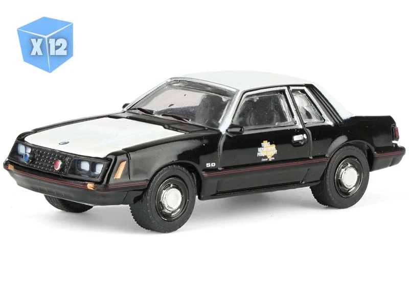 12 PACK 1982 Ford Mustang SSP - Texas Department of Public Safety (Hot Pursuit) Diecast 1:64 Scale Model - Greenlight 30542