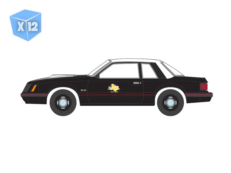 12 PACK 1982 Ford Mustang SSP - Texas Department of Public Safety (Hot Pursuit) Diecast 1:64 Scale Model - Greenlight 30542 - Image 7