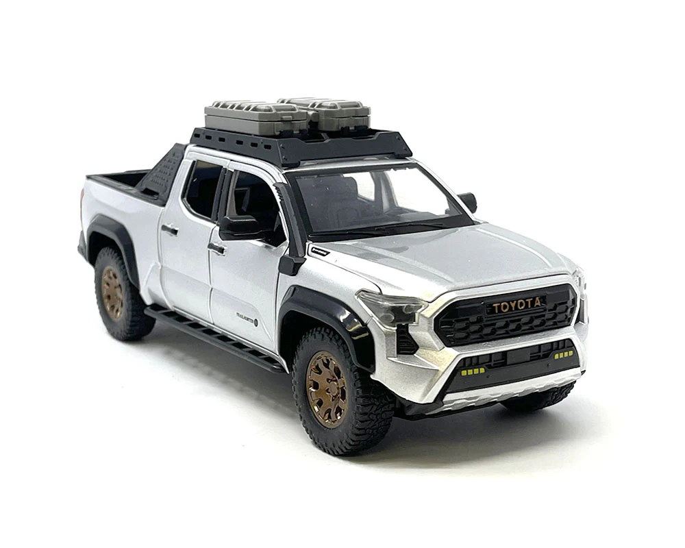 6 PACK 2024 Toyota Tacoma Trailhunter Edition – Silver (Limited Edition) Diecast 1:24 Scale Model - MiJo H08777SIL - Image 2