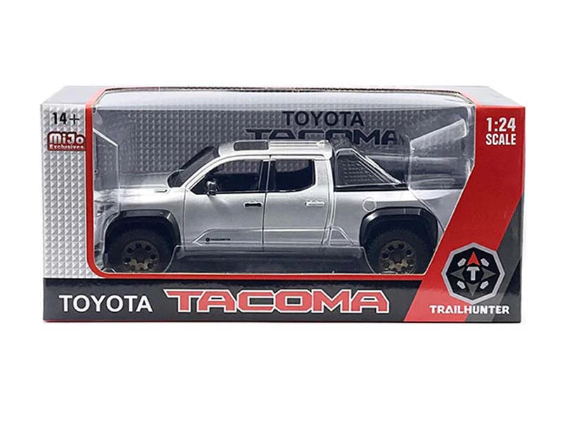 6 PACK 2024 Toyota Tacoma Trailhunter Edition – Silver (Limited Edition) Diecast 1:24 Scale Model - MiJo H08777SIL - Image 4