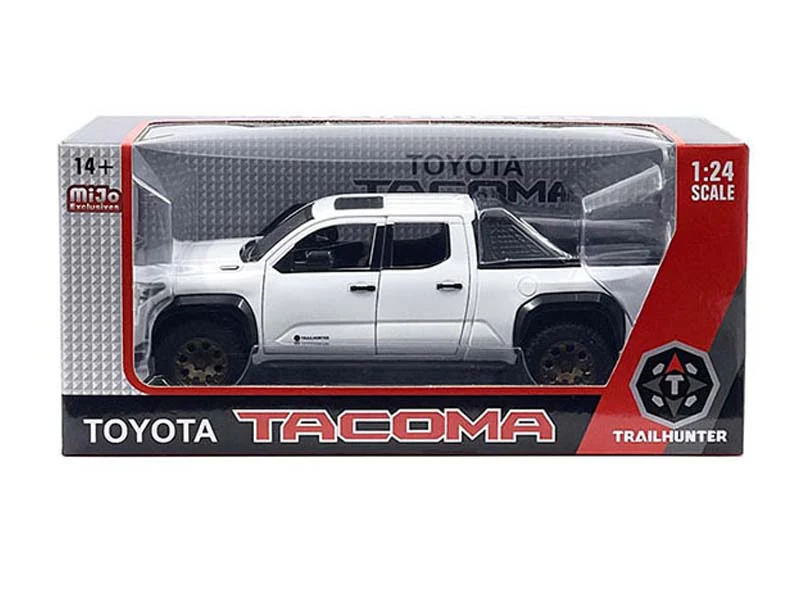 2024 Toyota Tacoma Trailhunter Edition – White (Limited Edition) Diecast 1:24 Scale Model - MiJo H08777WH - Image 4