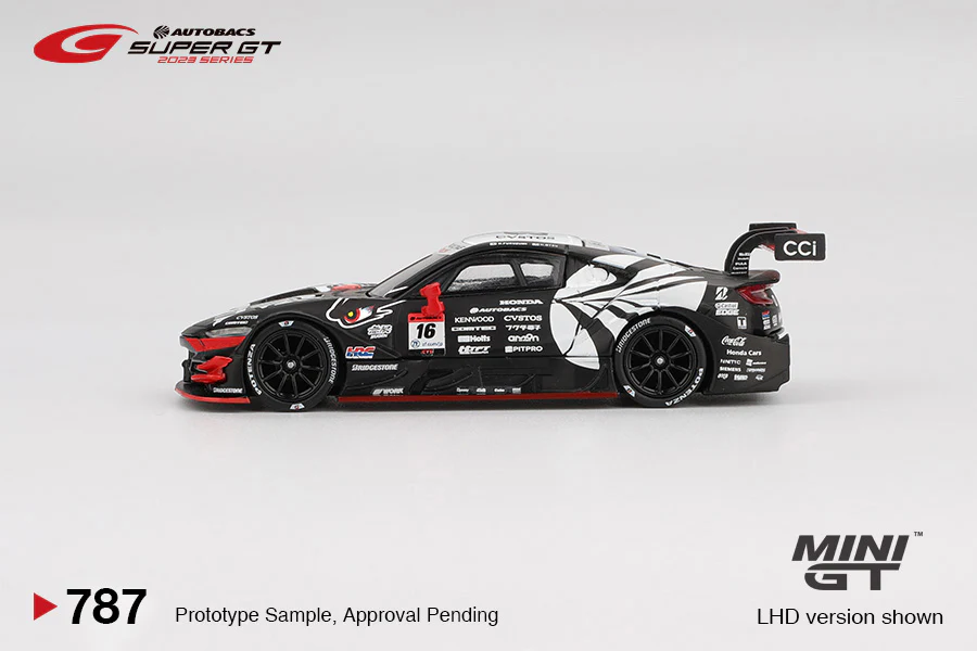 Japan Exclusive Honda NSX-GT Type S GT500 #16 - ARTA MUGEN NSX-GT 2023 SUPER GT Series (Mini GT) Diecast 1:64 Scale Model - TSM MGT00787 - Image 3