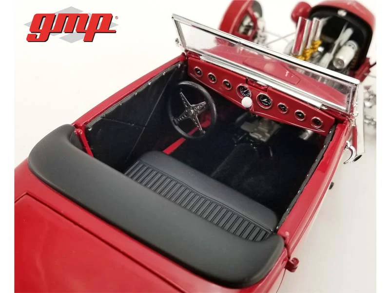 1934 Hot Rod Roadster - Indian Motorcycle 'Since 1901' Diecast 1:18 Scale Model - GMP18958 - Image 4