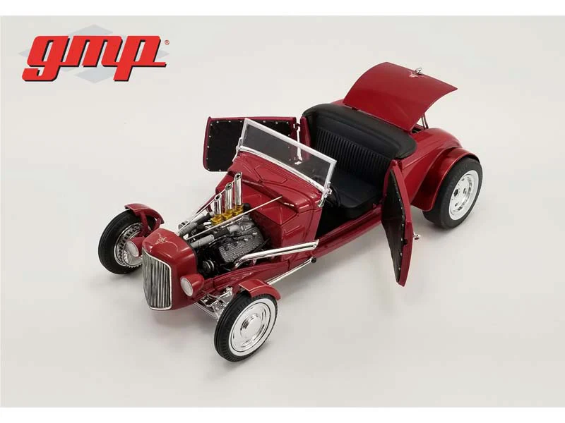 1934 Hot Rod Roadster - Indian Motorcycle 'Since 1901' Diecast 1:18 Scale Model - GMP18958 - Image 5