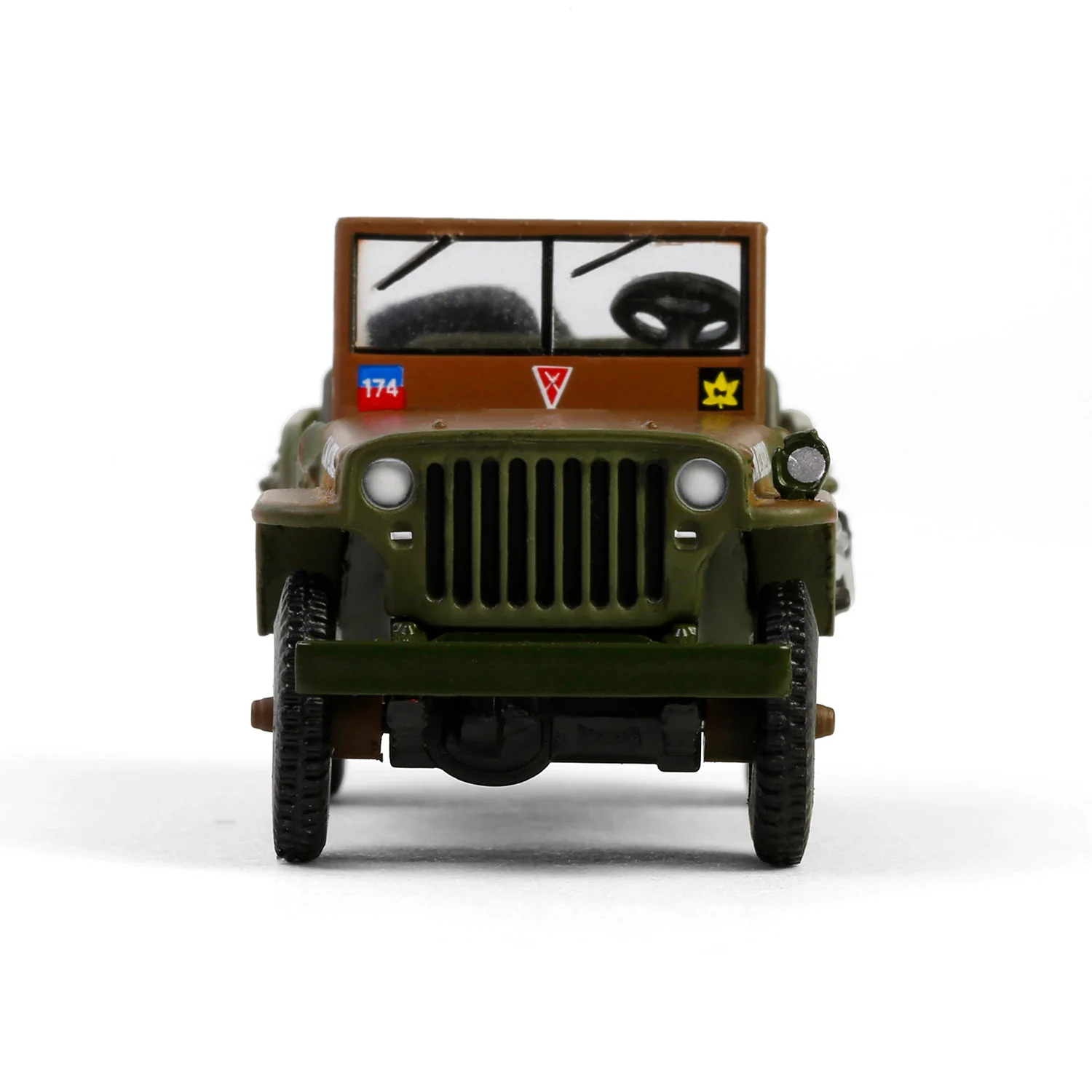 1942 Willys MB - 1st Canadian Tank Brigade Three Rivers Regiment England (Battalion 64 Series 5) Diecast 1:64 Scale Model - Greenlight 61050A - Image 7