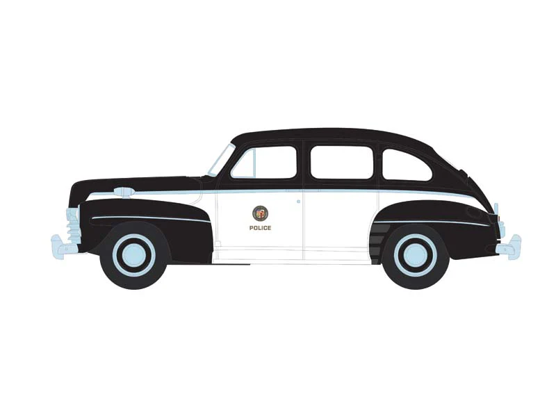 1947 Ford Fordor - Los Angeles Police Department LAPD (Hot Pursuit Series 46) Diecast 1:64 Scale Model - Greenlight 43040A - Image 8