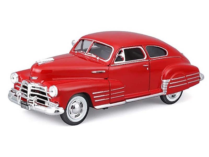 1948 Chevrolet Fleetline Aerosedan – Red Diecast 1:25 Scale Model - Maisto 32921RD