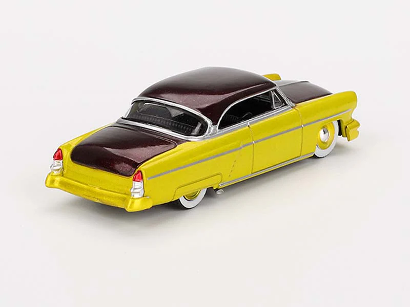 1954 Lincoln Capri Custom Hot Rod – Lime Yellow (Mini GT) Diecast 1:64 Scale Model - TSM MGT00794 - Image 2