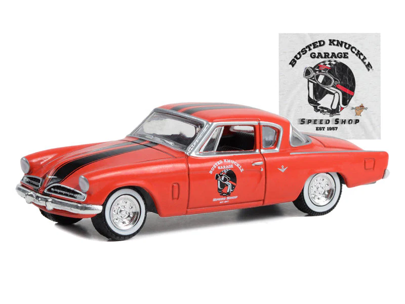 1954 Studebaker Commander Starliner - Speed Shop (Busted Knuckle Garage) Series 2 Diecast 1:64 Scale Model - Greenlight 39120B