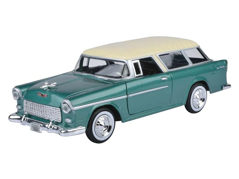 1955 Chevrolet Nomad - Green (Timeless Legends) Diecast 1:24 Scale Model - Motormax 73248GRN