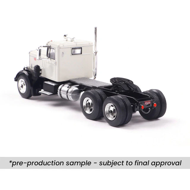 1955 Peterbilt 281 - White w/ Black Fenders Diecast 1:64 Scale Model - IXO America IA64003 - Image 4