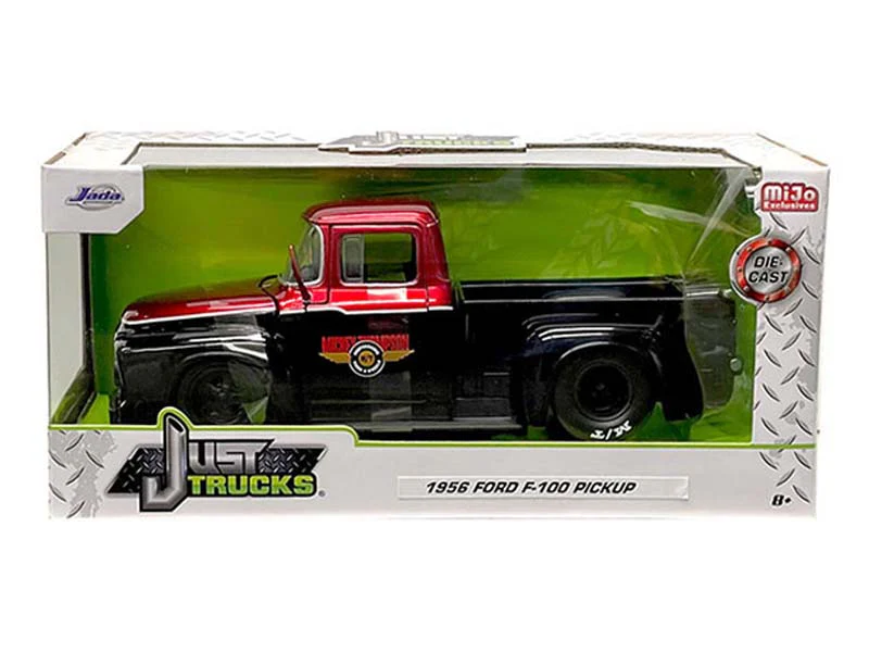 1956 Ford F-100 Pro Stock Mickey Thompson – Black w/ Red Two Tone (Just Trucks) Diecast 1:24 Scale Model - Jada 34306 - Image 2