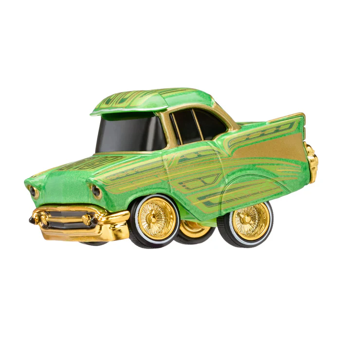 1957 Chevrolet Bel Air Green (Lowrider Show Glow Series 1) Diecast Scale Model - CarTuned 597346-6 - Image 3