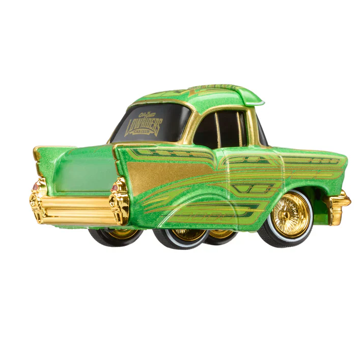 1957 Chevrolet Bel Air Green (Lowrider Show Glow Series 1) Diecast Scale Model - CarTuned 597346-6 - Image 4