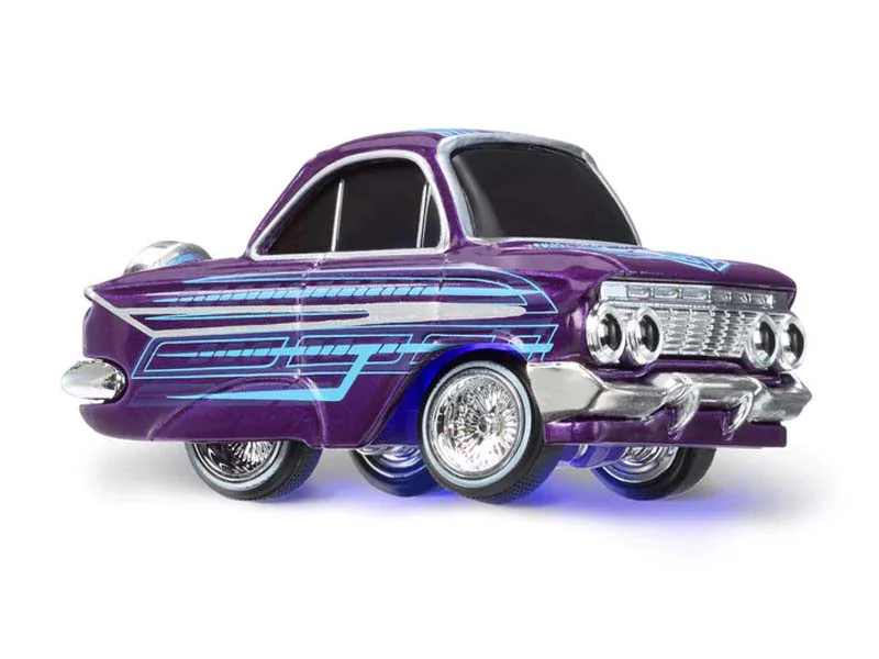 1961 Chevrolet Impala Sport Coupe Purple (Lowrider Show Glow Series 1) Diecast Scale Model - CarTuned 597346-5