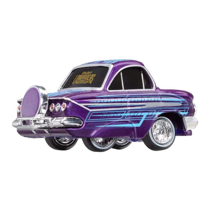 1961 Chevrolet Impala Sport Coupe Purple (Lowrider Show Glow Series 1) Diecast Scale Model - CarTuned 597346-5 - Image 4