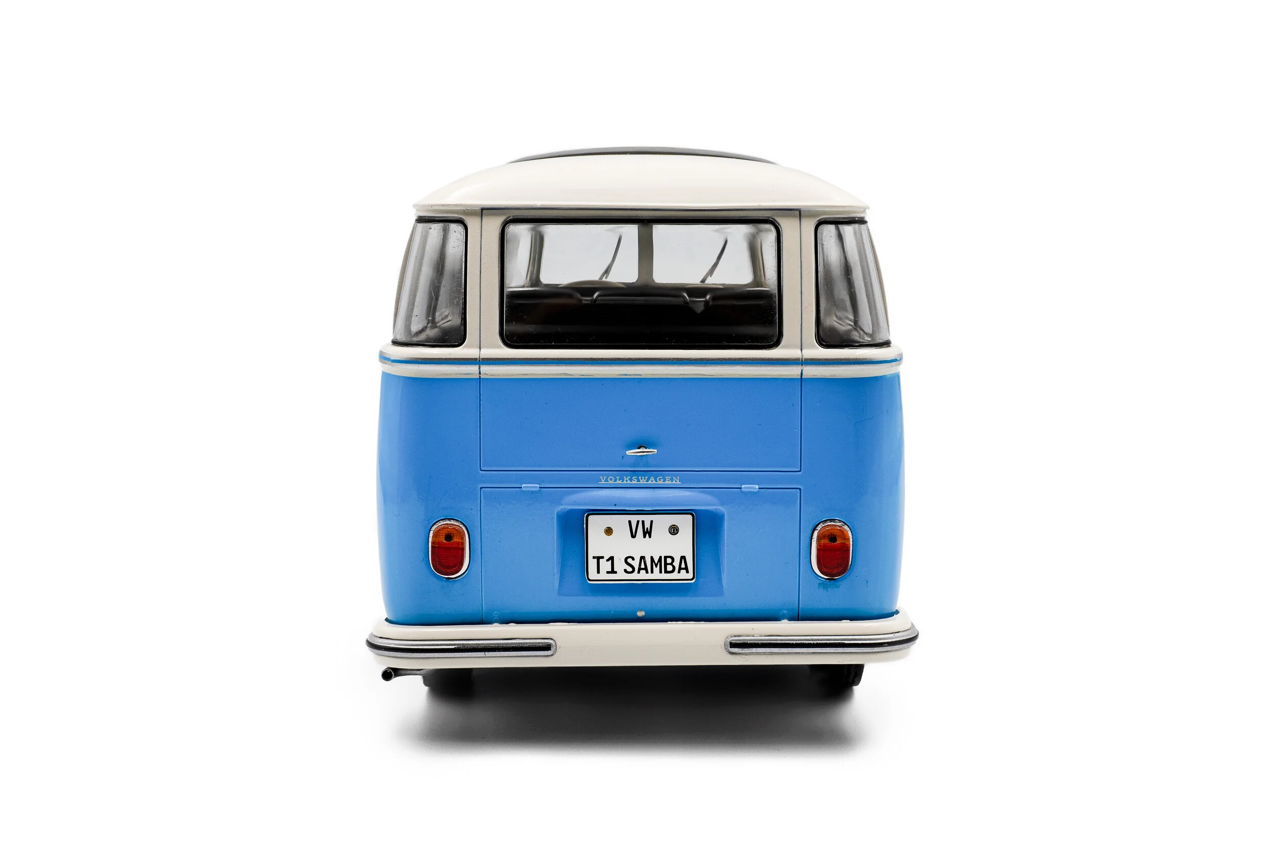 1962 Volkswagen T1 Samba – Blue / White Diecast 1:18 Scale Model - Solido S1813401 - Image 6