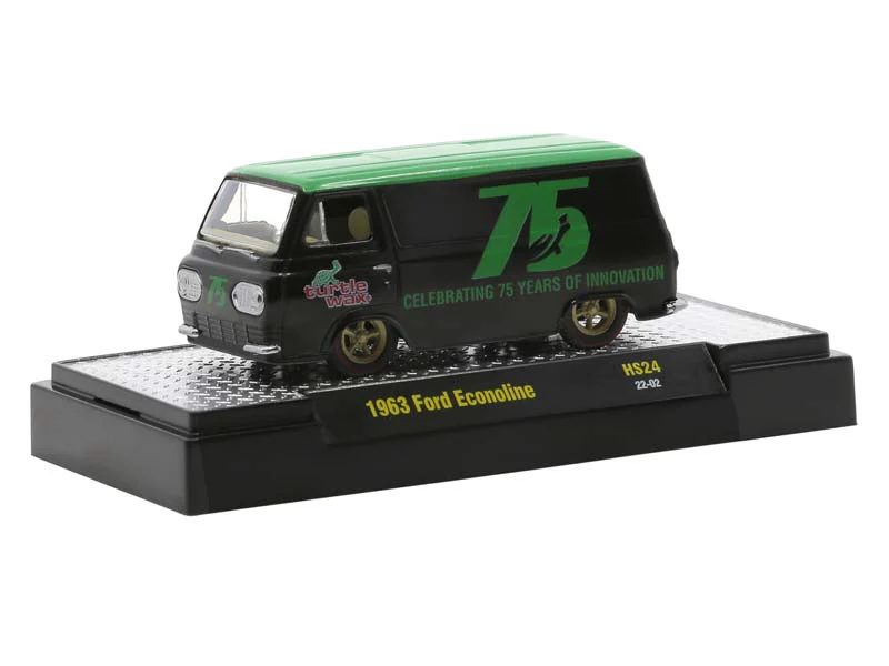1963 Ford Econoline Turtle Wax 75th Anniversary Special - Auto-Thentics Diecast 1:64 Scale Model - M2 Machines 31500-HS24