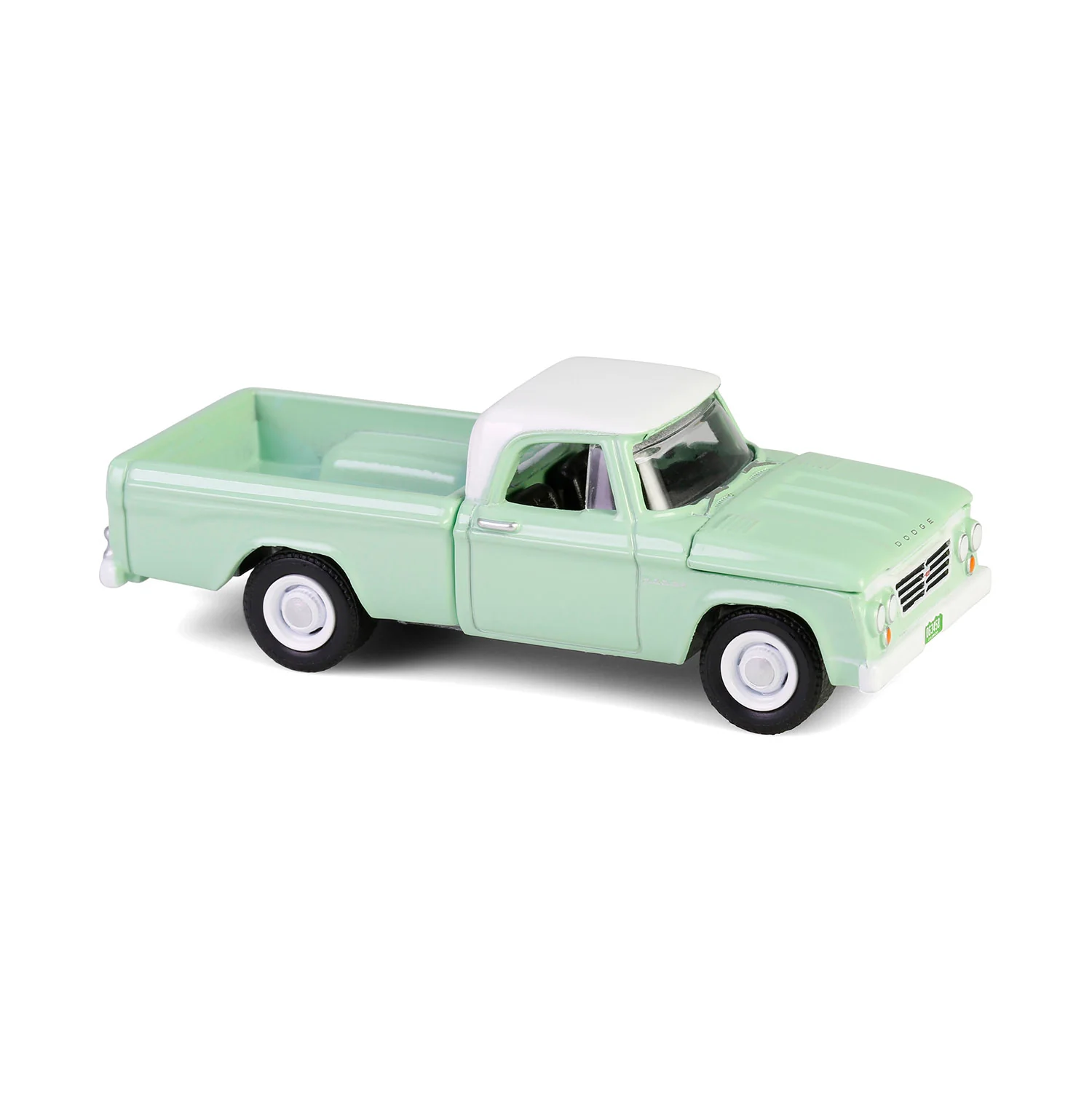 1964 Dodge D-200 Sweptline - Turf Green & White (Down on the Farm Series 10) Diecast 1:64 Scale Model - Greenlight 48100B - Image 4