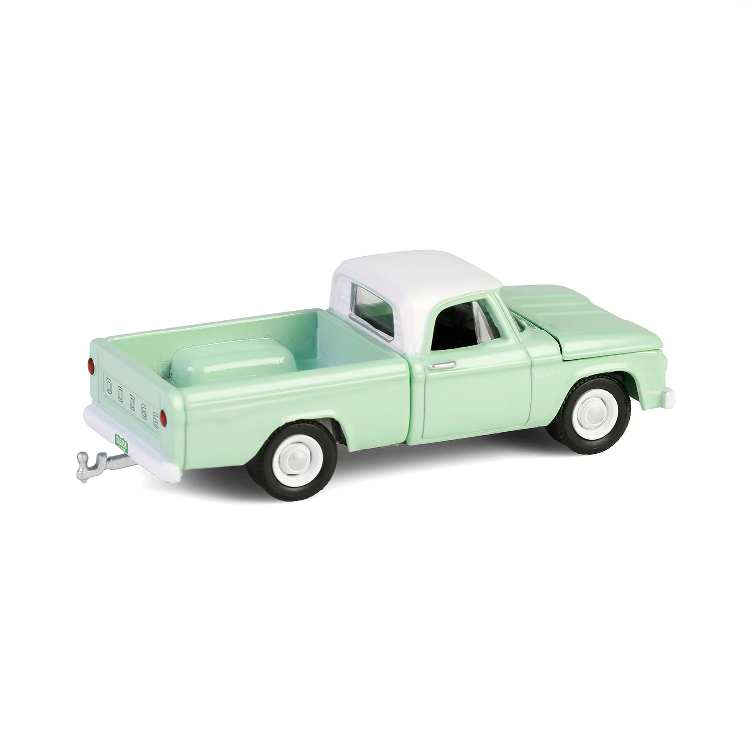 1964 Dodge D-200 Sweptline - Turf Green & White (Down on the Farm Series 10) Diecast 1:64 Scale Model - Greenlight 48100B - Image 5