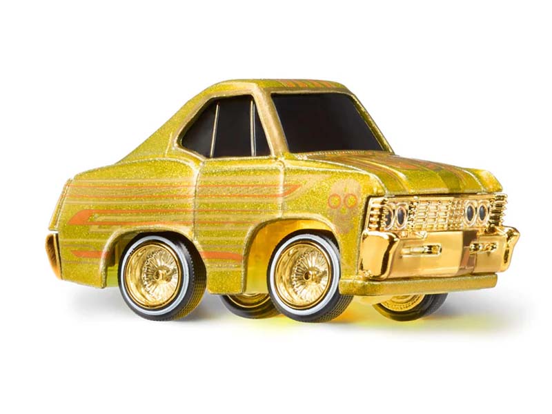 1967 Chevrolet Impala SS Yellow (Lowrider Show Glow Series 1) Diecast Scale Model - CarTuned 597346-1
