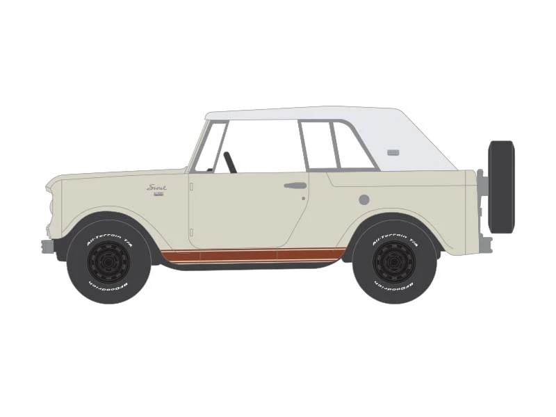 1967 International Scout 800 Sportop - Cream & Brown (All-Terrain Series 17) Diecast 1:64 Scale Model - Greenlight 35310B - Image 2