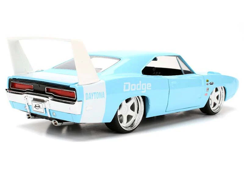 1969 Dodge Charger Daytona – Light Blue (Bigtime Muscle) Diecast 1:24 Scale Model - Jada 98169 - Image 2