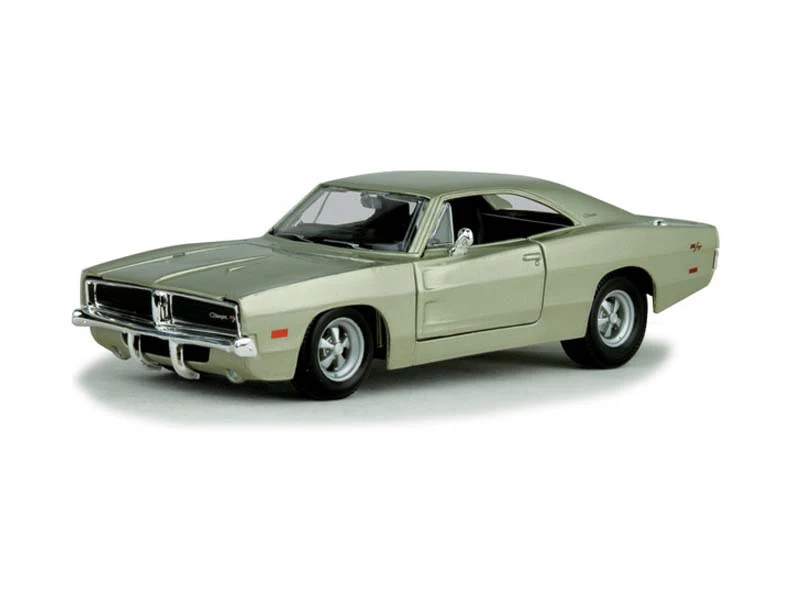 1969 Dodge Charger R/T Hemi - Silver Diecast 1:25 Scale Model - Maisto 31256SIL