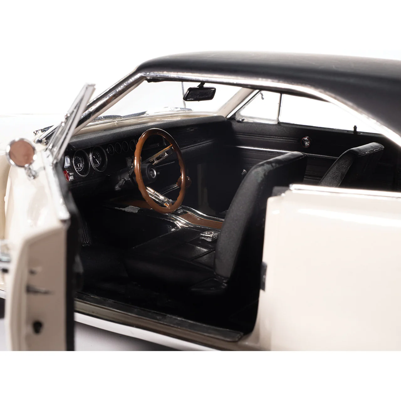 1969 Dodge Charger R/T - W1 White Diecast 1:18 Scale Model - Auto World AMM1352 - Image 7