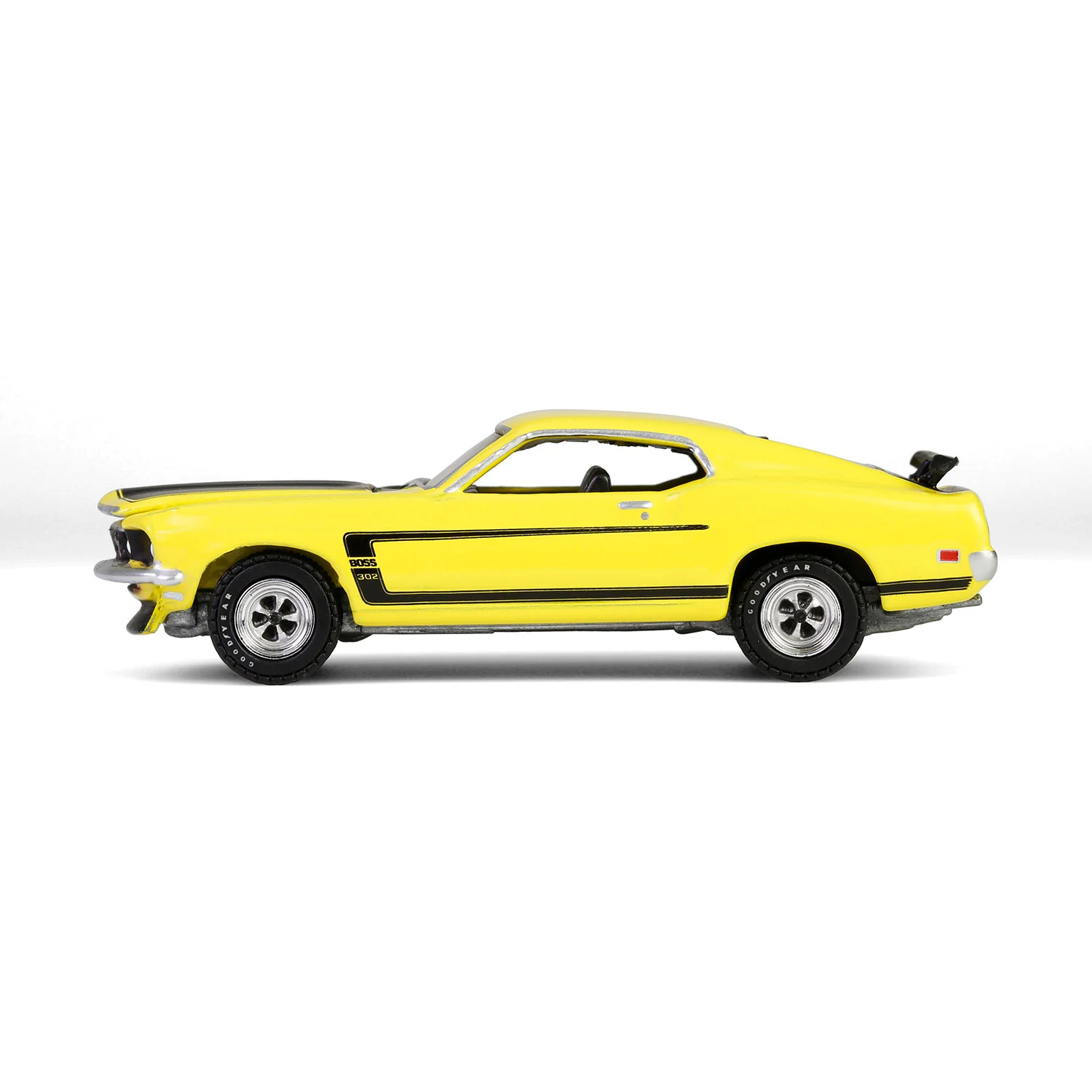 1969 Ford Mustang Boss 302 - Bright Yellow (Barrett-Jackson Series 15) Diecast 1:64 Scale Model - Greenlight 37320B - Image 3