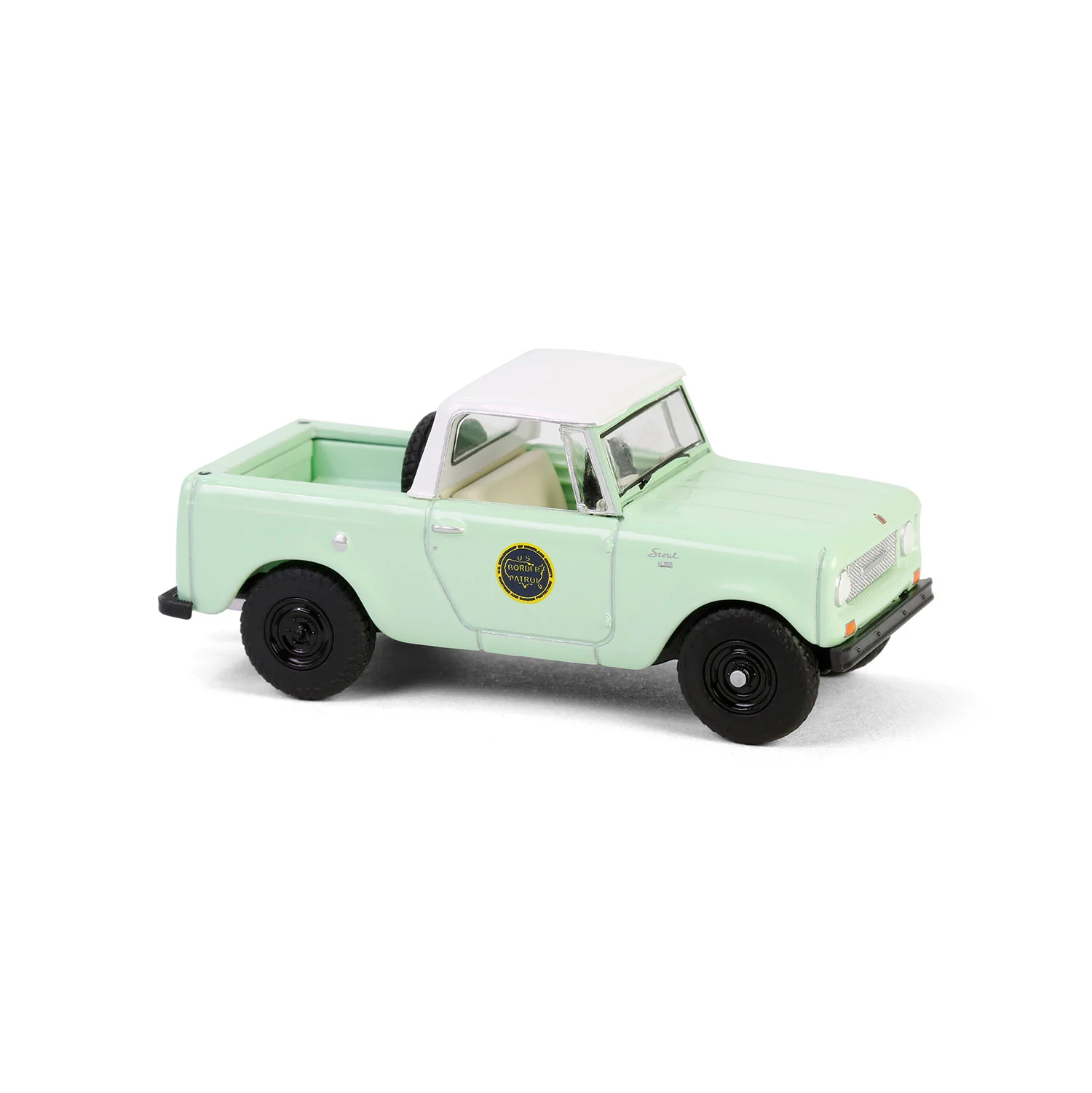 1969 Harvester Scout Half Cab (Hot Pursuit Special Edition - U.S. Customs and Border Patrol) Diecast 1:64 Scale Model - Greenlight 43035A - Image 2