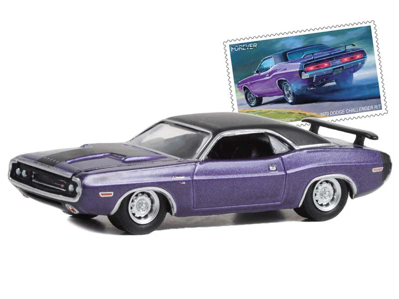 1970 Dodge Challenger R/T - United States Postal Service: 2022 Pony Car Stamp Collection Diecast 1:64 Scale Model - Greenlight 30374