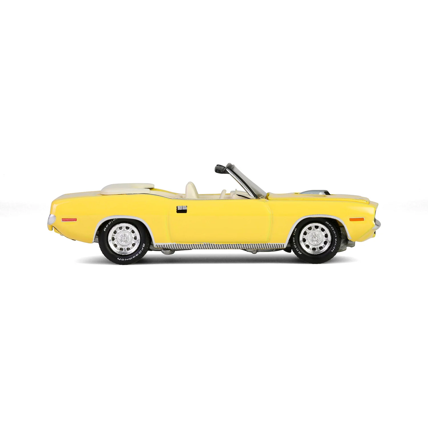 1970 Plymouth 'Cuda Convertible - Yellow (Barrett-Jackson Series 15) Diecast 1:64 Scale Model - Greenlight 37320E - Image 3