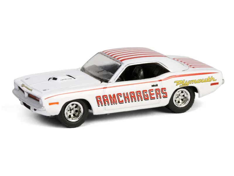 1970 Plymouth Hemi ‘Cuda - Ramchargers (Running on Empty Series 17) Diecast 1:64 Scale Model - Greenlight 41170D