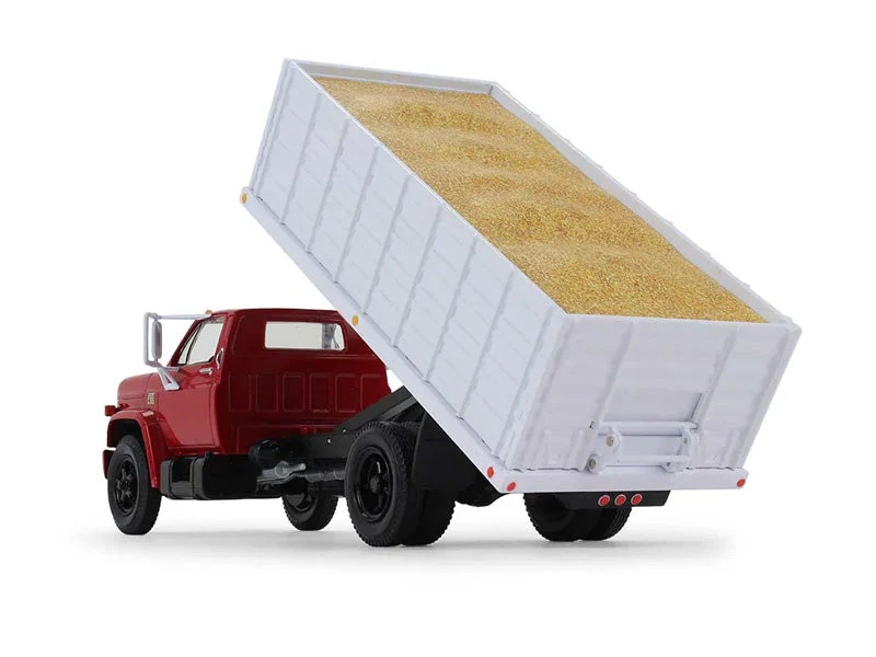 1970s Chevrolet 6500 Grain Truck Red and White w/ Corn Load Diecast 1:34 Scale Model - First Gear 10-4254 - Image 2