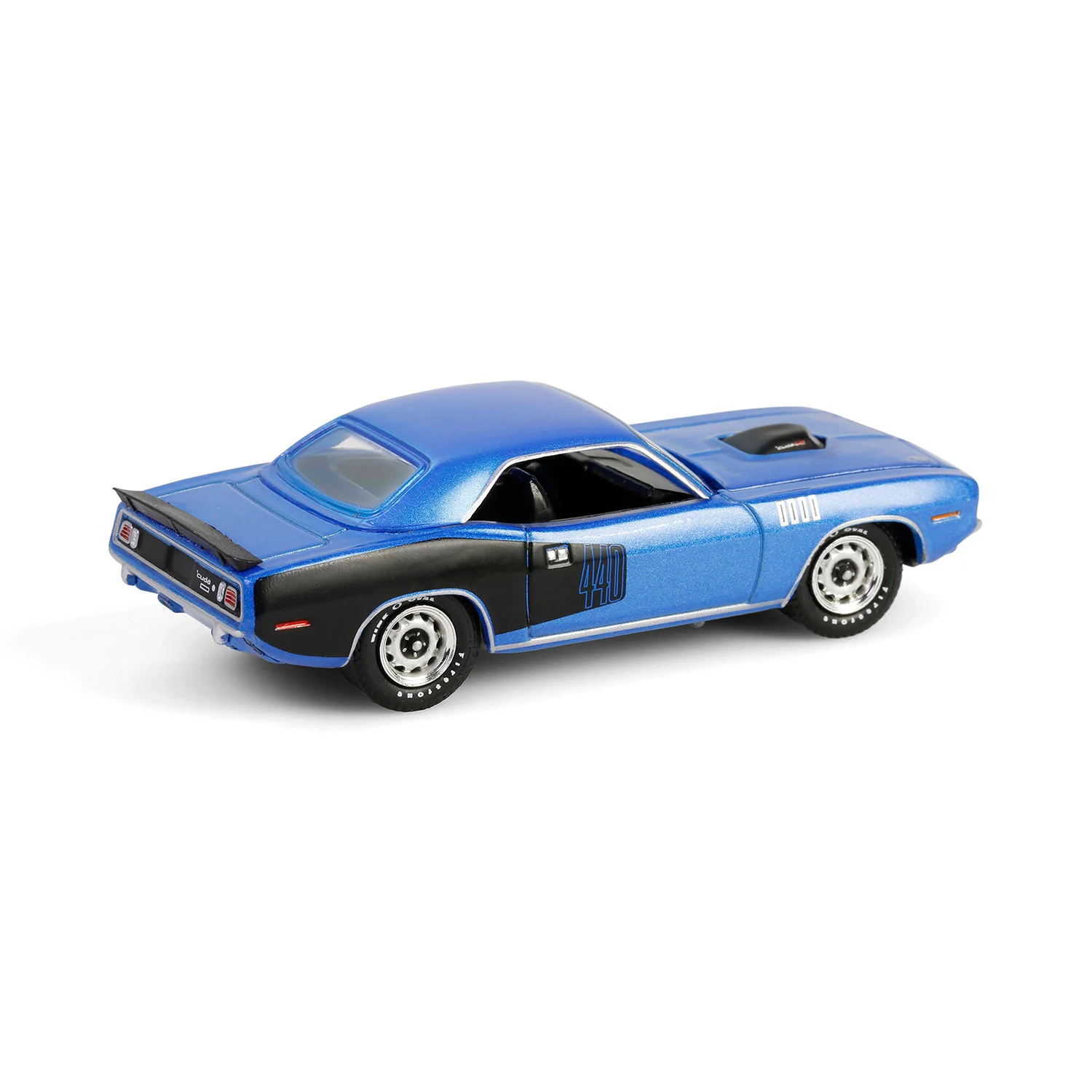 1971 Plymouth 'Cuda 440 6bbl Shaker - B5 Blue (Anniversary Collection Series 17) Diecast 1:64 Scale Model - Greenlight 28160D - Image 3