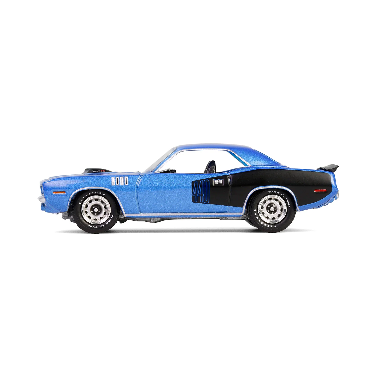 1971 Plymouth 'Cuda 440 6bbl Shaker - B5 Blue (Anniversary Collection Series 17) Diecast 1:64 Scale Model - Greenlight 28160D - Image 4