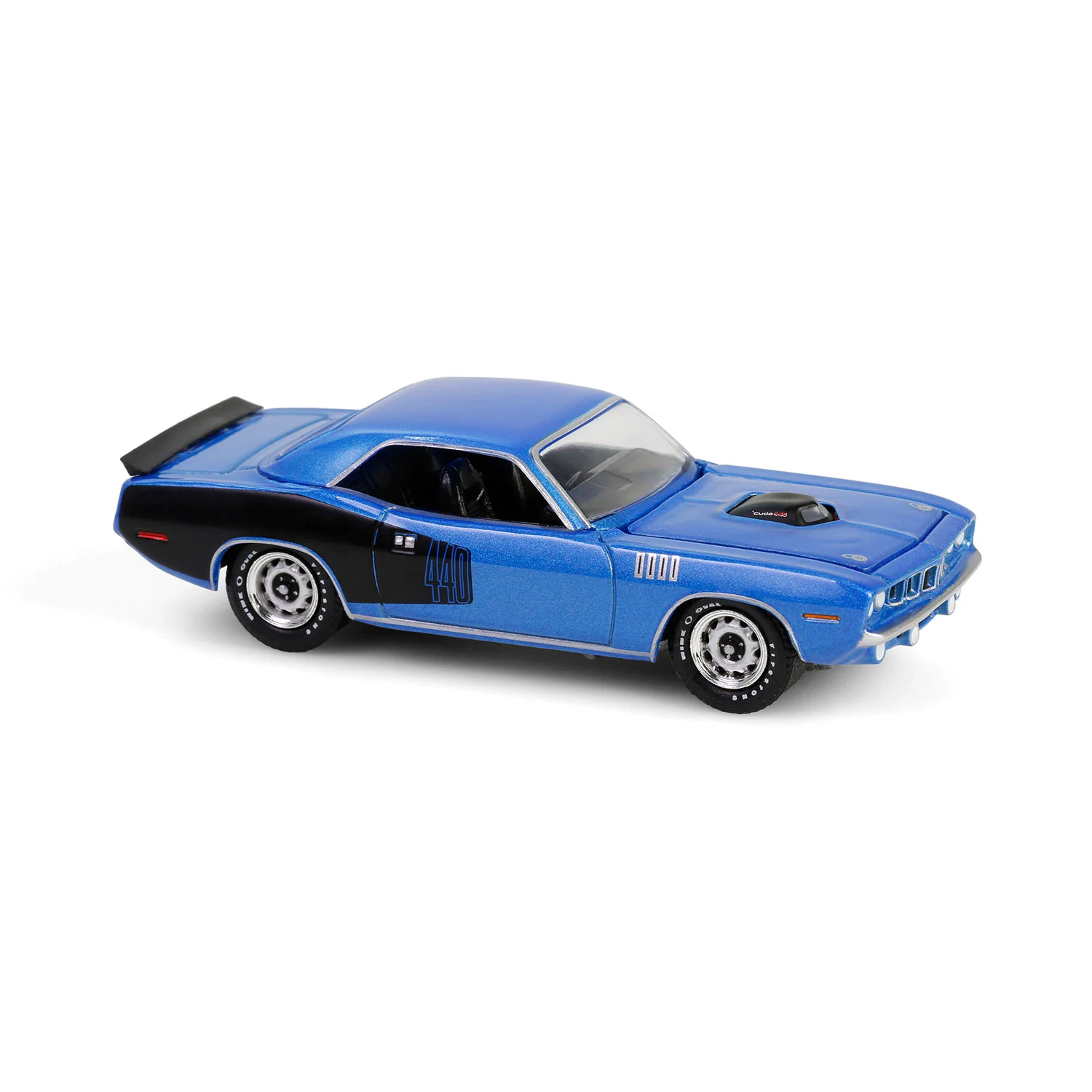 1971 Plymouth 'Cuda 440 6bbl Shaker - B5 Blue (Anniversary Collection Series 17) Diecast 1:64 Scale Model - Greenlight 28160D - Image 6