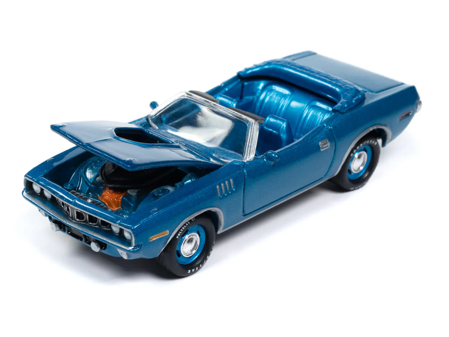 1971 Plymouth Cuda Convertible (Mecum Auctions) Diecast 1:64 Scale Model - Johnny Lightning JLSP375 - Image 3