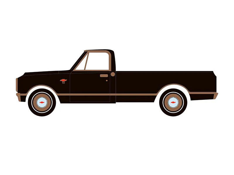 1972 Chevy C10 Lowrider - Black & Bronze (California Lowriders Series 7) Diecast 1:64 Scale Model - Greenlight 63080D - Image 2
