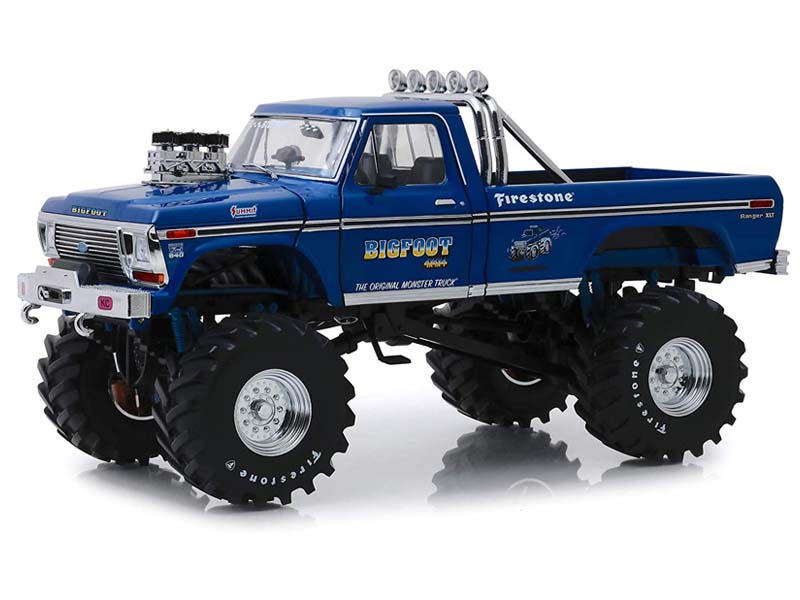 1974 Ford F-250 Bigfoot #1 The Original Monster Truck w/ 48-Inch Tires (Kings of Crunch) Diecast 1:18 Scale Model - Greenlight 13537