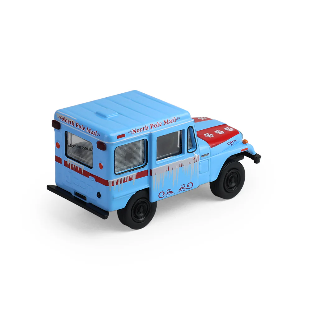 1974 Jeep DJ-5 U.S Mail Truck w/ Mailbox Accessory (Christmas 2025 Edition) Diecast 1:64 Scale Model - Greenlight 30564D - Image 4