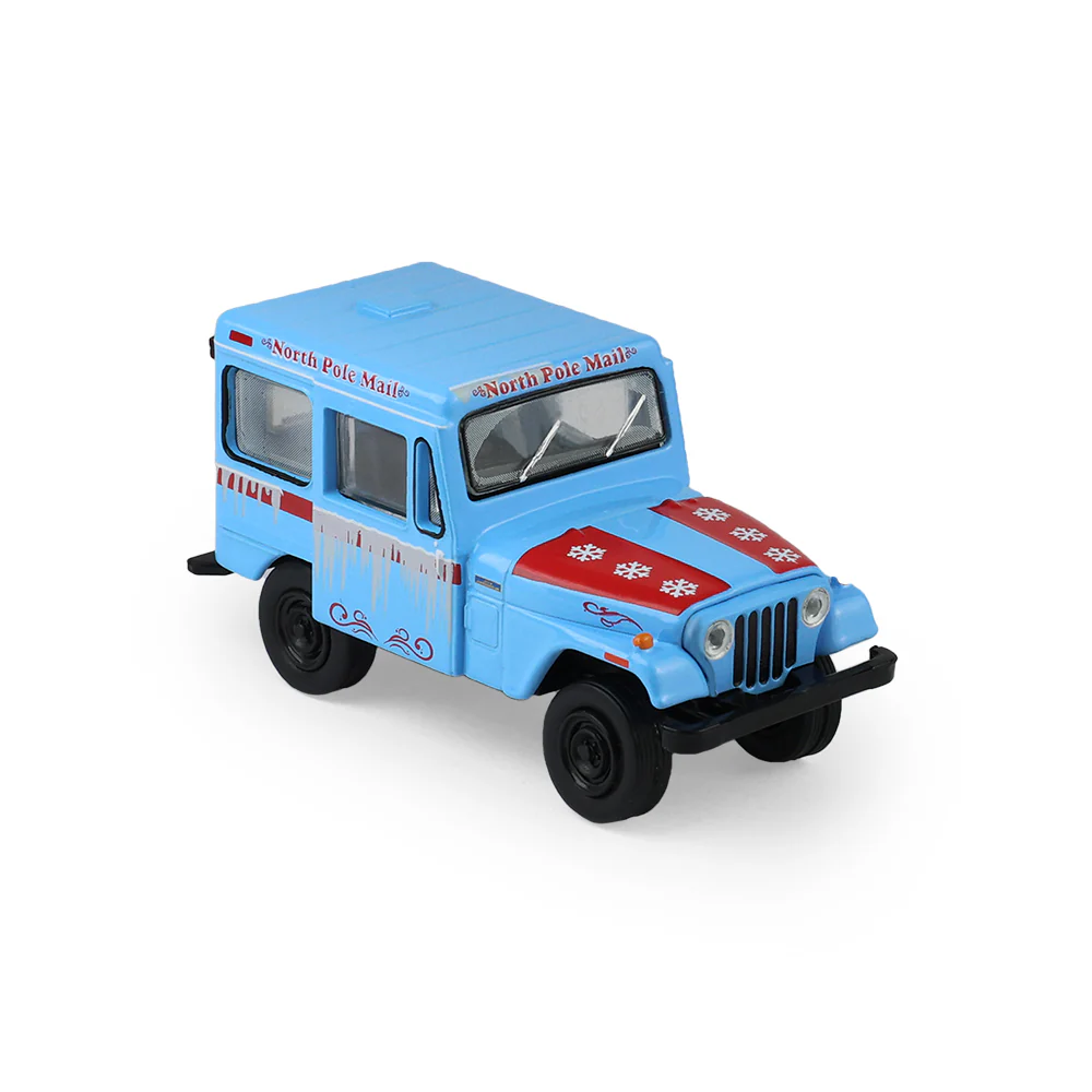 1974 Jeep DJ-5 U.S Mail Truck w/ Mailbox Accessory (Christmas 2025 Edition) Diecast 1:64 Scale Model - Greenlight 30564D - Image 9