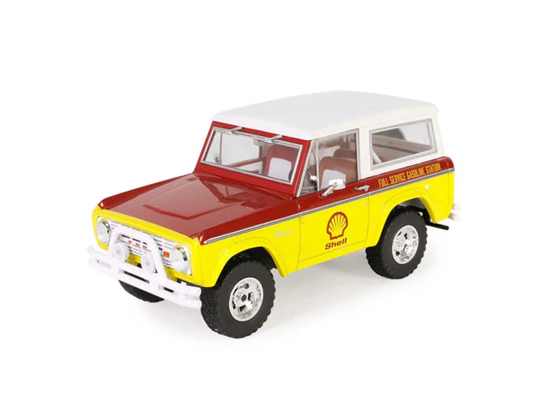 1977 Ford Bronco – Shell Oil (Running on Empty Series 7) Diecast 1:24 Scale Model - Greenlight 85083