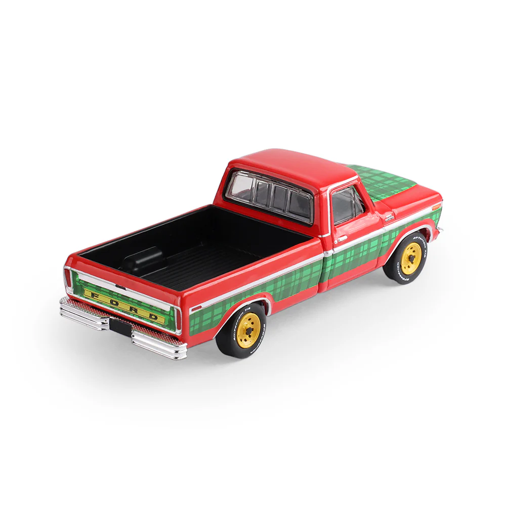 1978 Ford F-250 w/ Vintage Motorcycle (Christmas 2025 Edition) Diecast 1:64 Scale Model - Greenlight 30564E - Image 5