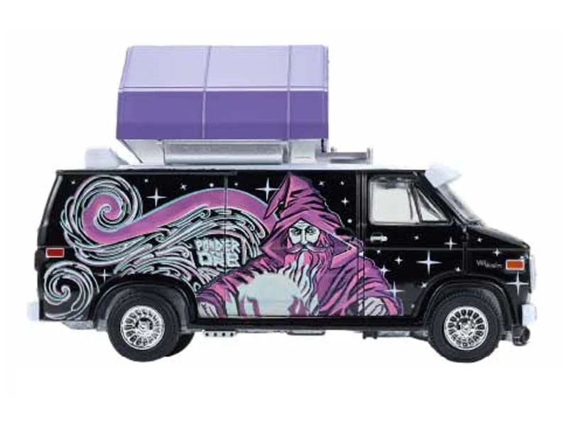 1978 GMC Vandura Custom Van - Wizard w/ Camp'otel Cartop Sleeper Tent (The Great Outdoors Series 4) Diecast 1:64 Scale Model - Greenlight 38080C - Image 2
