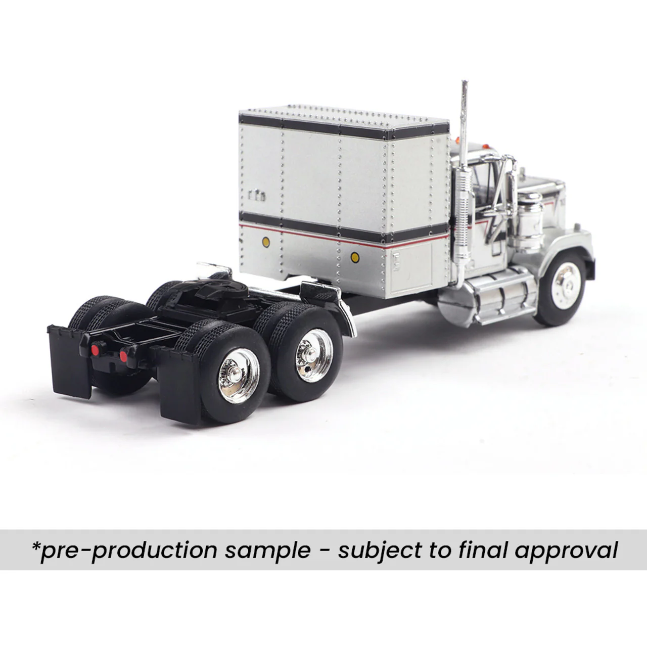 1980 GMC General - Silver w/ Black & Red Stripes Diecast 1:64 Scale Model - IXO America IA64004 - Image 7