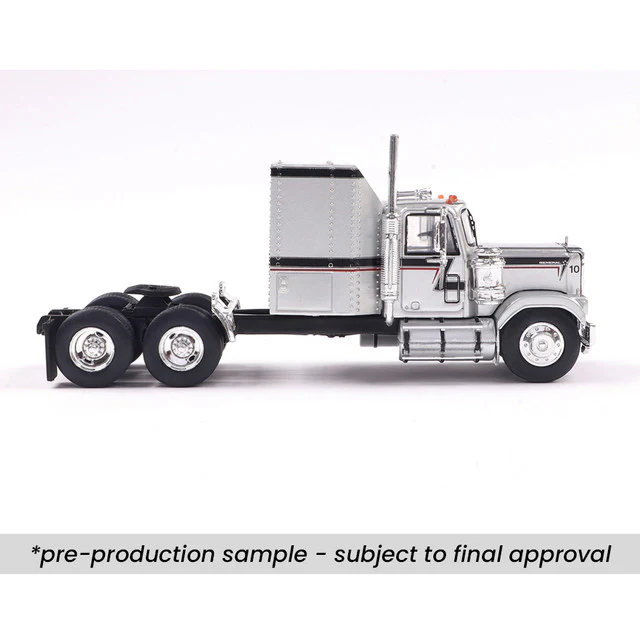 1980 GMC General - Silver w/ Black & Red Stripes Diecast 1:64 Scale Model - IXO America IA64004 - Image 9