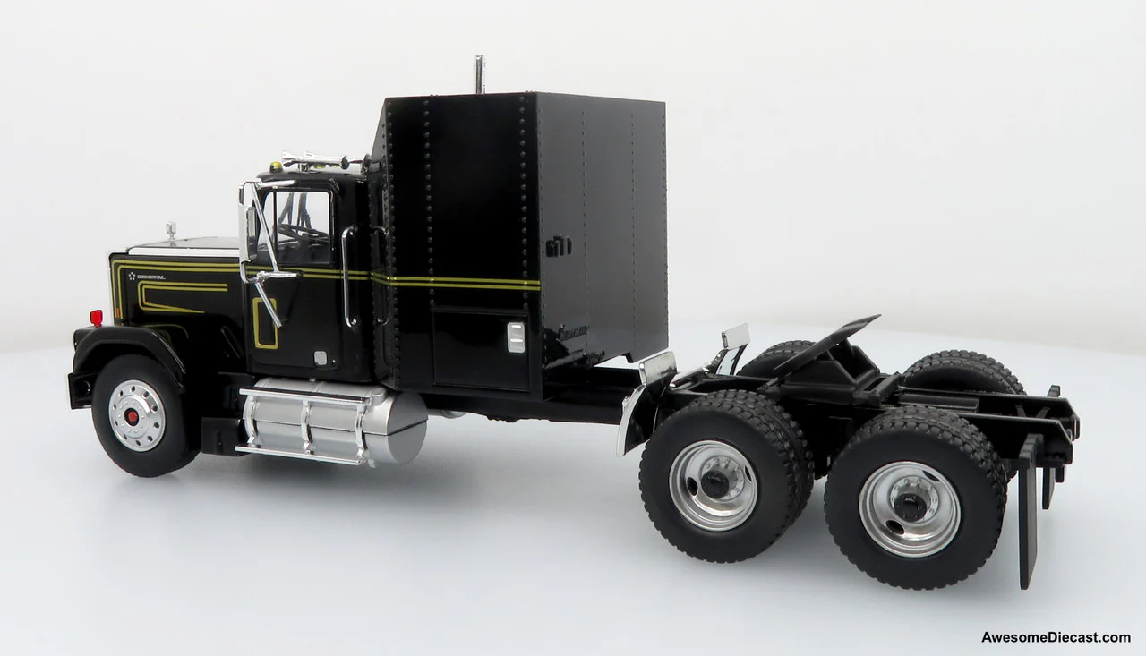 1980 GMC General Tractor w/ Trailer & 1982 Pontiac Firebird Trans Am: Knight Set Diecast 1:43 Scale Model - Iconic Replicas 43-0639 - Image 8