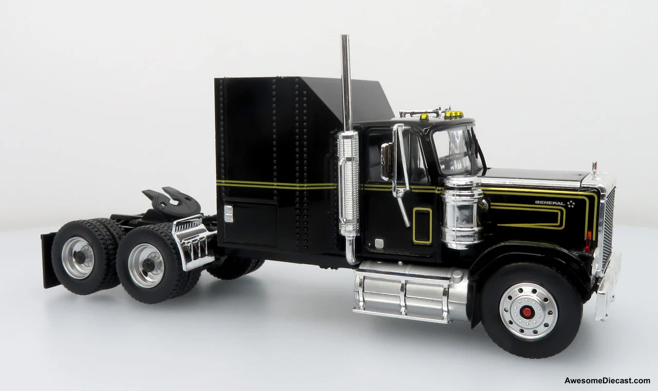 1980 GMC General Tractor w/ Trailer & 1982 Pontiac Firebird Trans Am: Knight Set Diecast 1:43 Scale Model - Iconic Replicas 43-0639 - Image 9